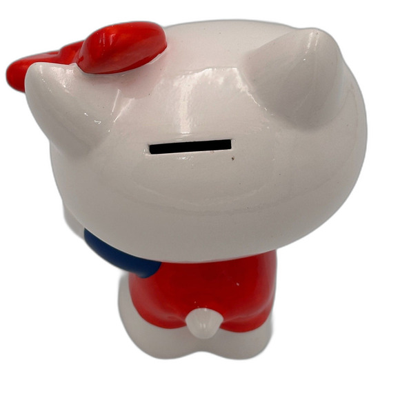 Vintage 1976 Hello Kitty Ceramic Bank Sanrio Japan Rare Whisker Misprint - Picture 10 of 10